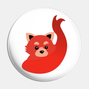 Red panda Pin