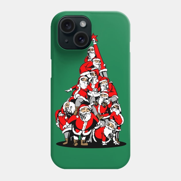 Santa Tree Phone Case by Whatastory