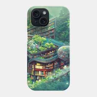 Library Wanderlust in Nature Bookish Library Day Celebrates Book Nerd Community Phone Case