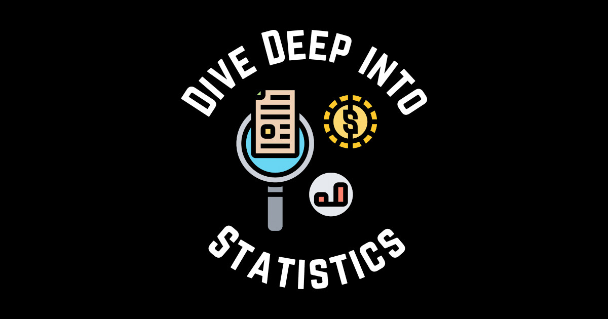 Dive Deep into Statistics Statistics Sticker TeePublic