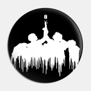 BTS Fake Love melting silhouette (white) | Army | Kpop Pin