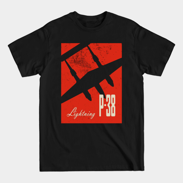 Disover P-38 Lightning WW2 fighter aircraft - P 38 Lightning - T-Shirt