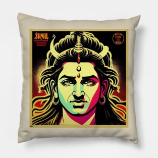 Dancing With Lord Shiva Vinyl Record Vol. 7 Pillow