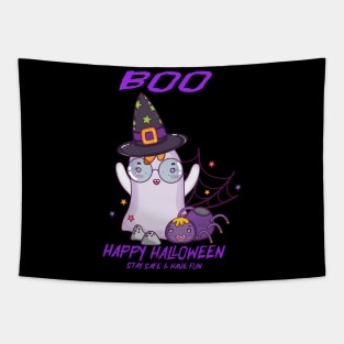 Happy Halloween Boo Tapestry