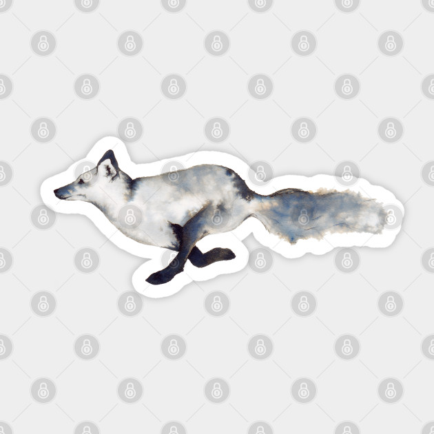 Running Fox - Fox - Sticker