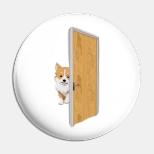 Dog back the door Pin