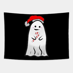 Candy Cane Ghost Tapestry