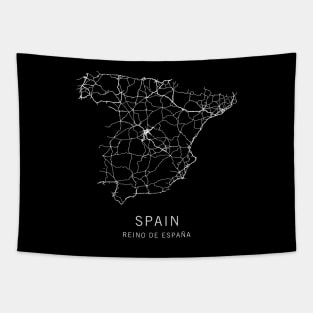 Spain Road Map Tapestry