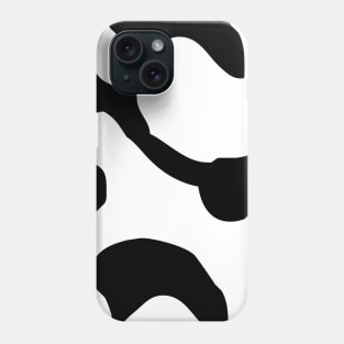 Black and white swirl pattern Phone Case