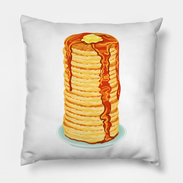 Tall Stack of Pancakes Pillow by SWON Design