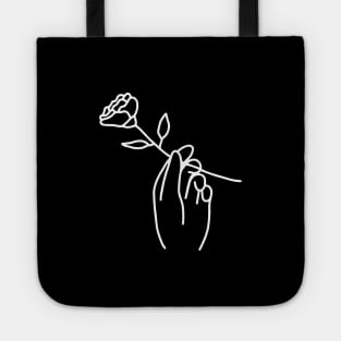 Hand with Rose Tote