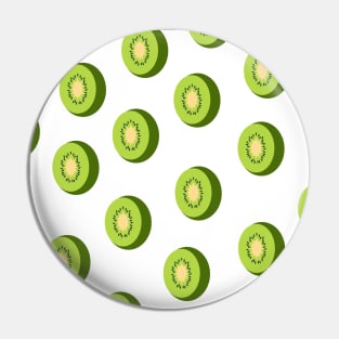 Kiwi fruit pattern Pin