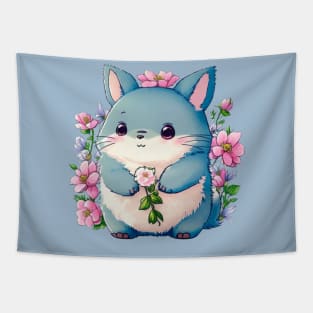 Cute Grey Forest Spirit Tapestry