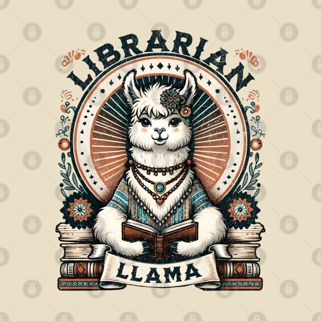 Librarian Llama by BeanStiks