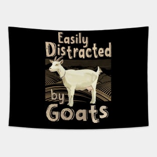 Goat Lover Easily Distracted by goats Tapestry