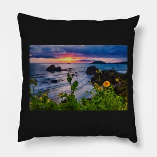 Wildflowers at Sunset Pillow