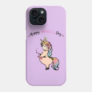 Unicorn Theme Mothers Day Gift Tshirt - Unicorn Mom Phone Case