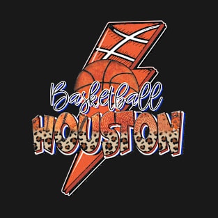 Classic Teams Name Proud Houston Retro Beautiful Basketball T-Shirt