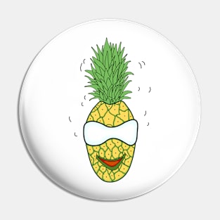 Cute Funny Pineapple Guy ! Pin