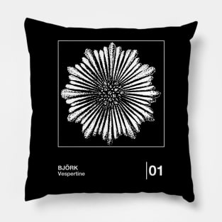 Vespertine / Minimalist Style Graphic Design Pillow