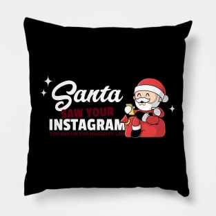 Santa and Instagram Pillow