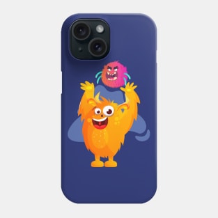 Little funny monsters enjoying Phone Case