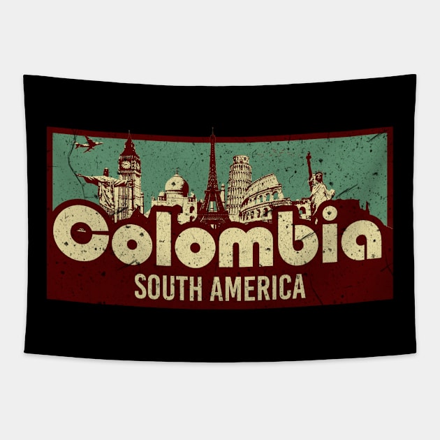 Colombia South America Tapestry by SerenityByAlex