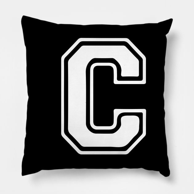 Letter C Pillow by Xtian Dela ✅