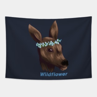 Wildflower Deer Tapestry