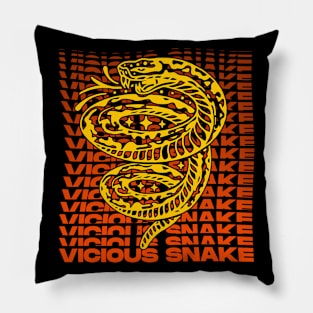 vicious snake streetwear Pillow