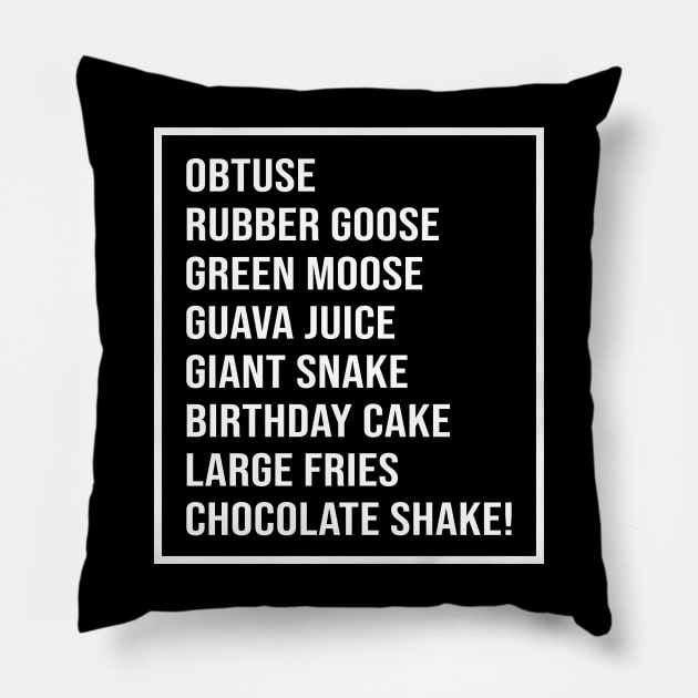 Obtuse Rubber Goose Pillow by JJFDesigns