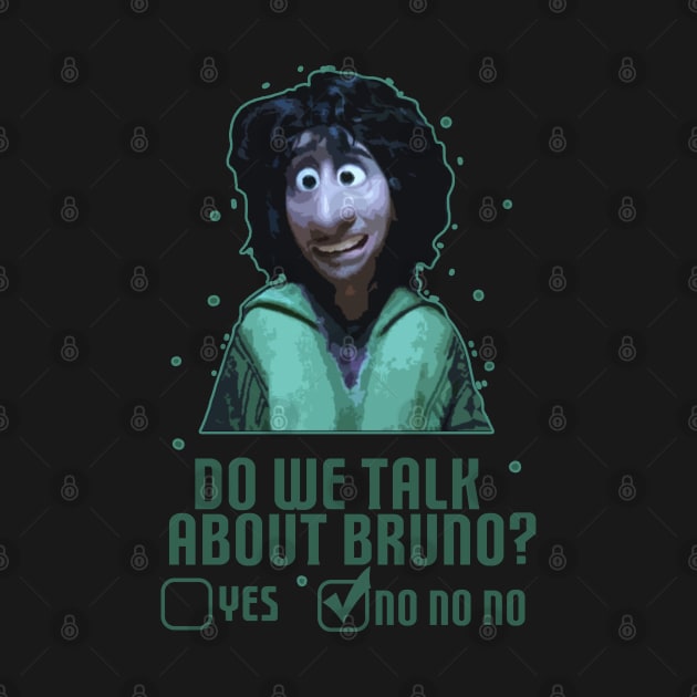 Do We Talk About Bruno by Nwebube parody design