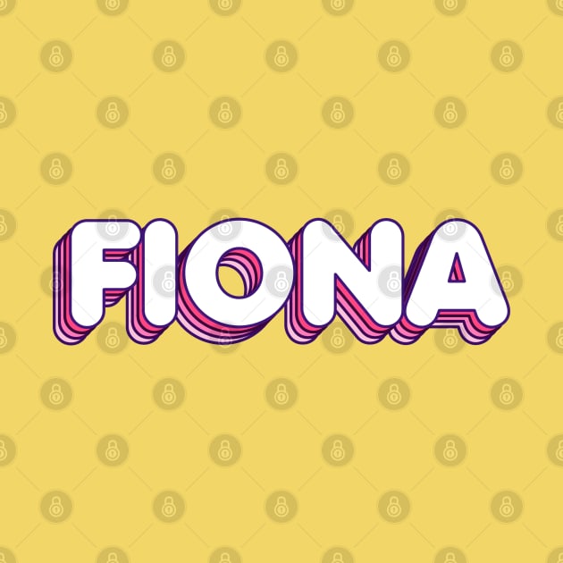 Pink Layers Fiona Name Label by KedaiComel