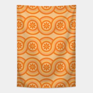 Retro Hippie Groovy Pattern Tapestry