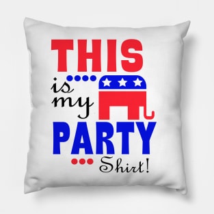 This Is My Republican Party shirt Pillow