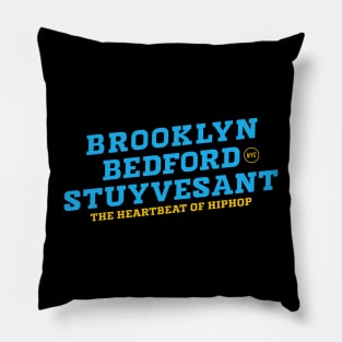 Bedford Stuyvesant Beats - Exploring the Heartbeat of Hip-Hop Pillow