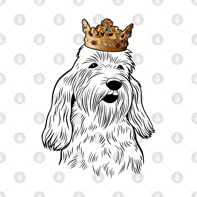 Petit Basset Griffon Vendeen Dog King Queen Wearing Crown by millersye