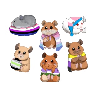 different genders with hamsters T-Shirt