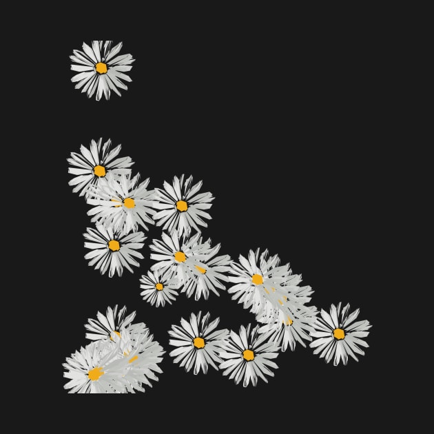 Flower white minimal margarita daisy by carolsalazar