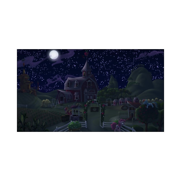 Sweet Apple Acres, Night by Stinkehund