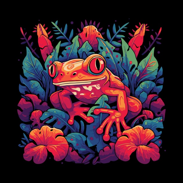 Goth Poison Jungle Frog by CottonBarleyLine