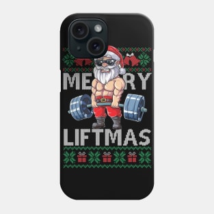 Merry Liftmas Christmas Xmas Fitmas Fitness Santa Holiday Gift Phone Case