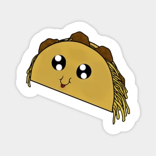 kawaii taco chibi food Magnet