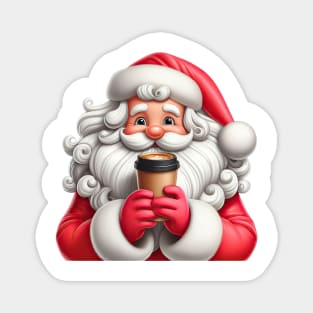 Santa's Coffee Break Magnet