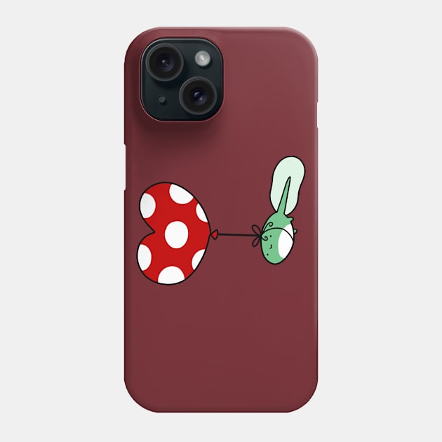 Heart Balloon Tadpole Phone Case by saradaboru