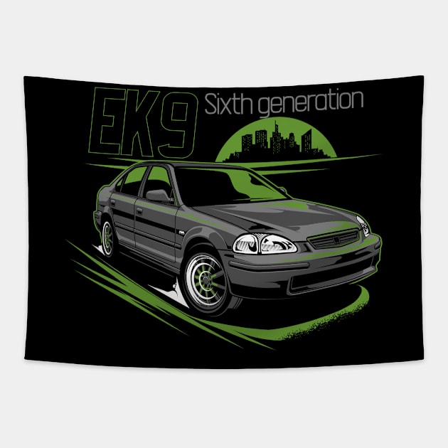 Civic EK 9 Grey Tapestry by aredie19