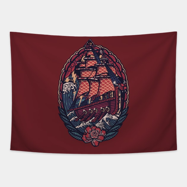 Viking Pirates Tapestry by TerpeneTom