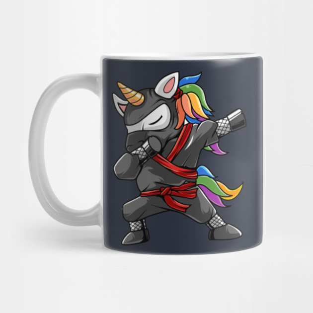 Cute Dabbing Ninja Unicorn Shirt Funny Ninja Unicorn Dab Dabbing Roblox Taza Teepublic Mx - roblox dab taza