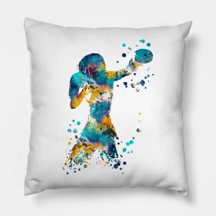 Woman boxer Pillow