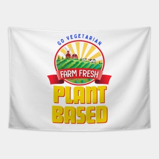 Plant Based Go Vegetarian Farm Fresh Tapestry